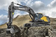 Volvo CE заема голяма част от пазарния дял за строителна техника, въпреки спадът на търговията в Европа